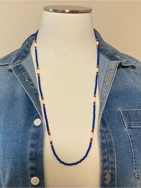 VINTAGE MONET AMERICANA BEADED NECKLACE